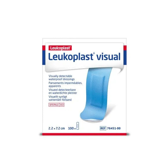 Leukoplast Visual Detectable Blue Waterproof Dressing - Box 100