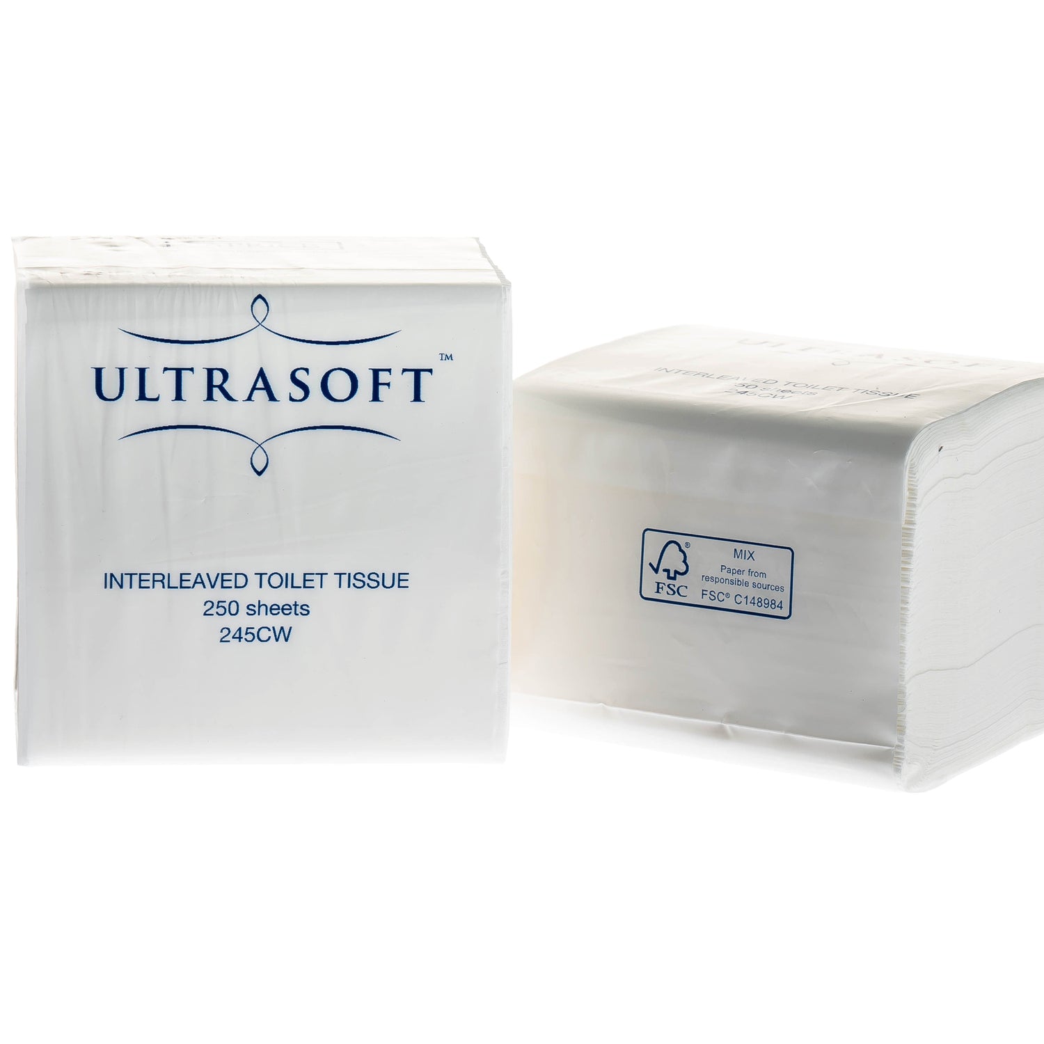 Ultrasoft Toilet Tissue Interleaved 2ply 250SH - Ctn 36