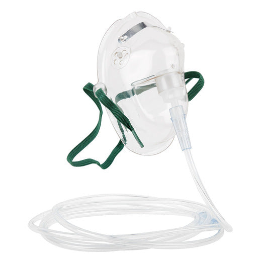 Oxygen Mask Adult w/ Tubing 2.1m
