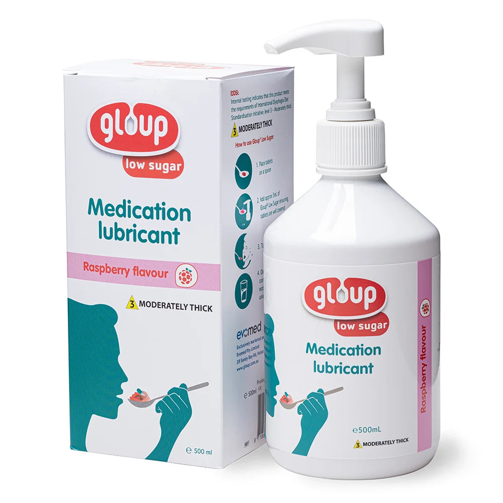 Gloup LV3 Medication Lubricant Raspberry Low Sugar 500mL