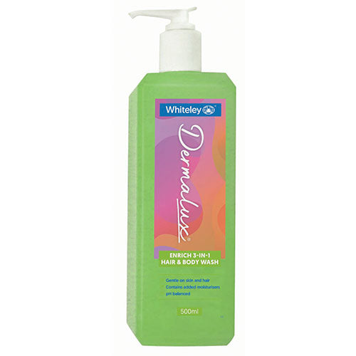 Dermalux Enrich 3-in-1 Shampoo Conditioner & Body Wash 500ml