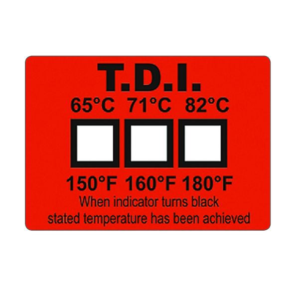 Dishwasher Temperature Labels - Pkt 25