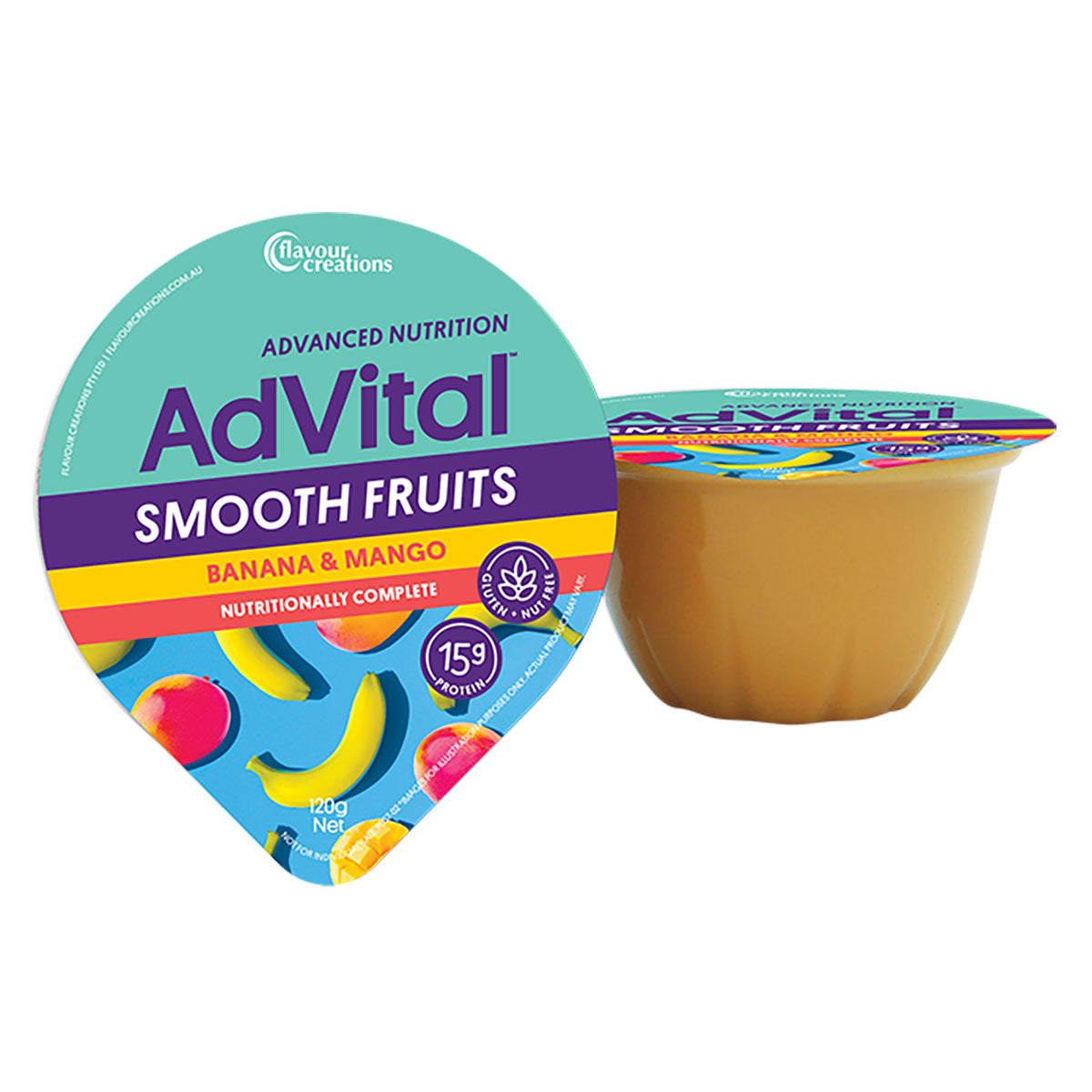 Flavour Creations NC Smooth Fruits Banana & Mango 120g - Ctn 36