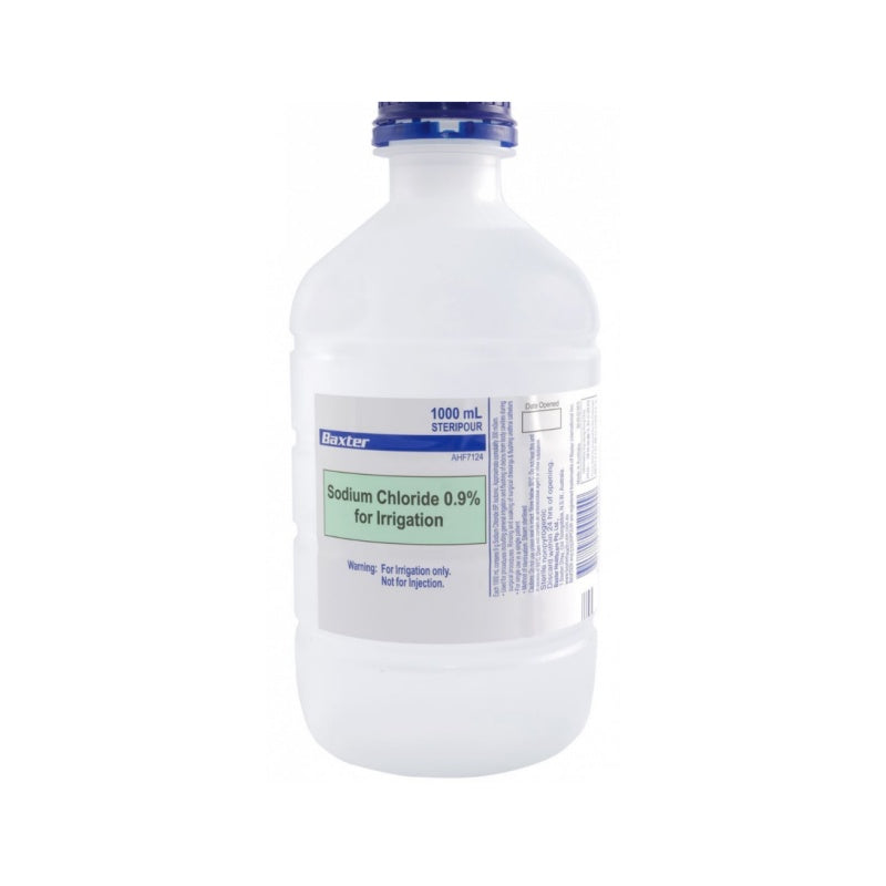 Baxter Sodium Chloride 0.9% 1000ml Irrigation Bottle