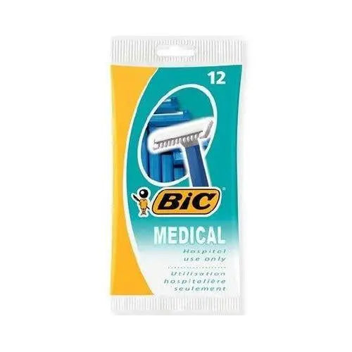 Bic Medical Single Blade Safety Razor - Pkt 12