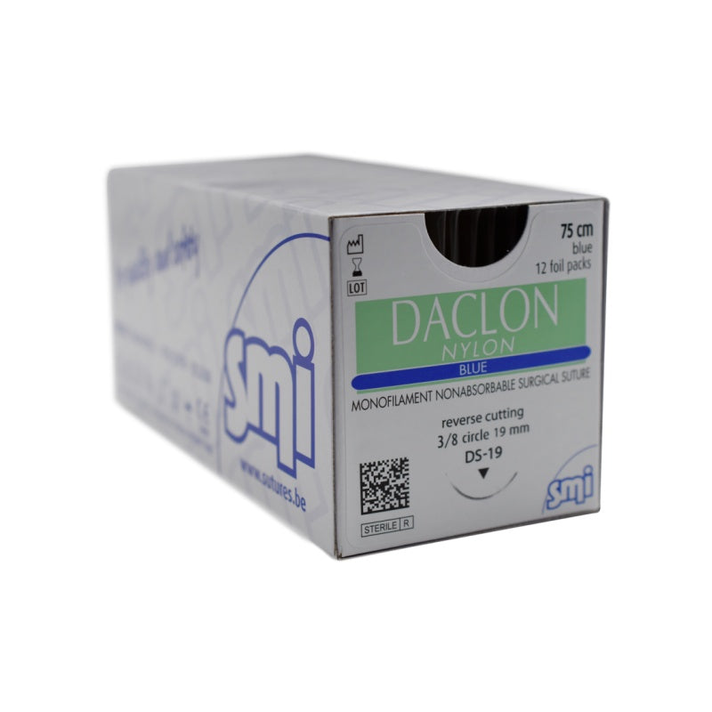 Daclon Nylon Suture 2-0 24mm 45cm Blue - Box 12