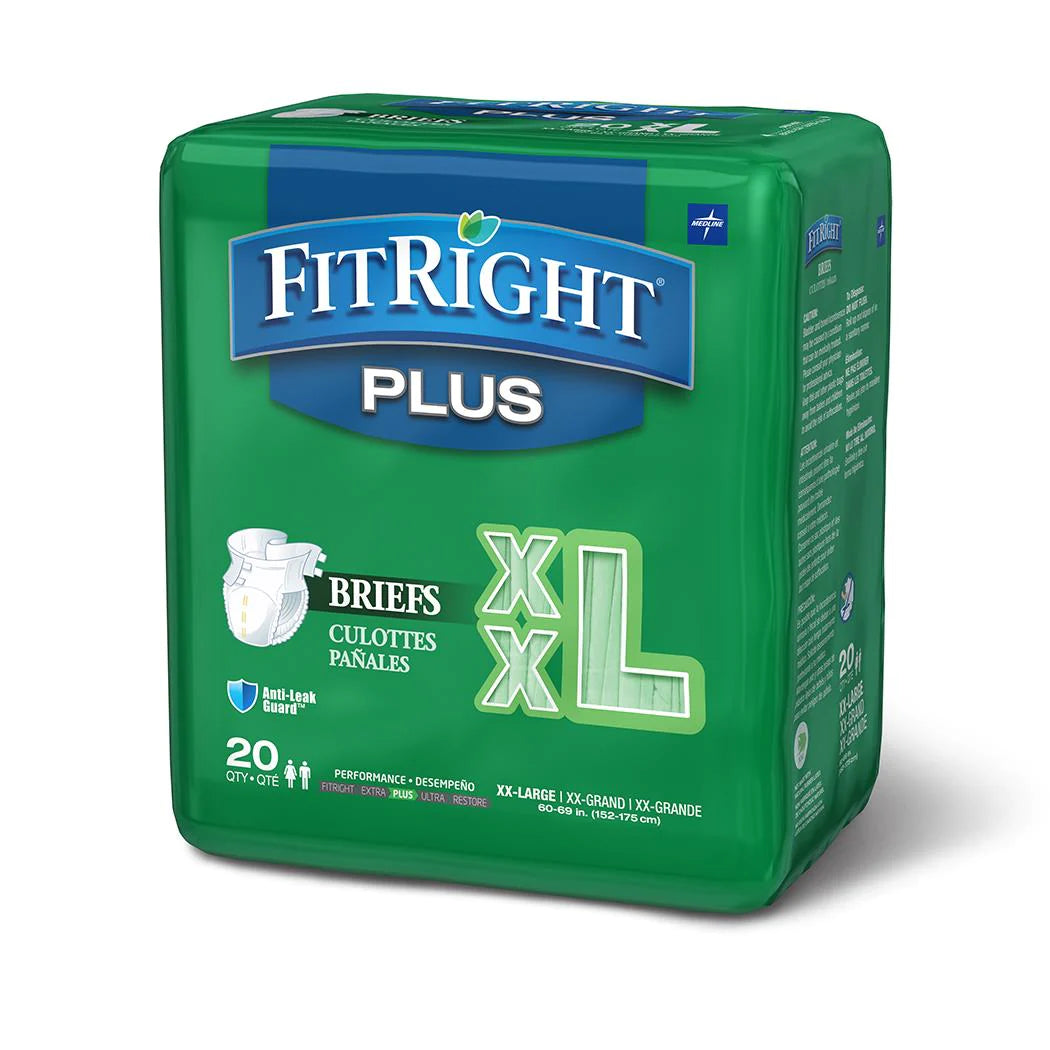 Fitright Plus Brief Wrap XXL Green - Ctn 80