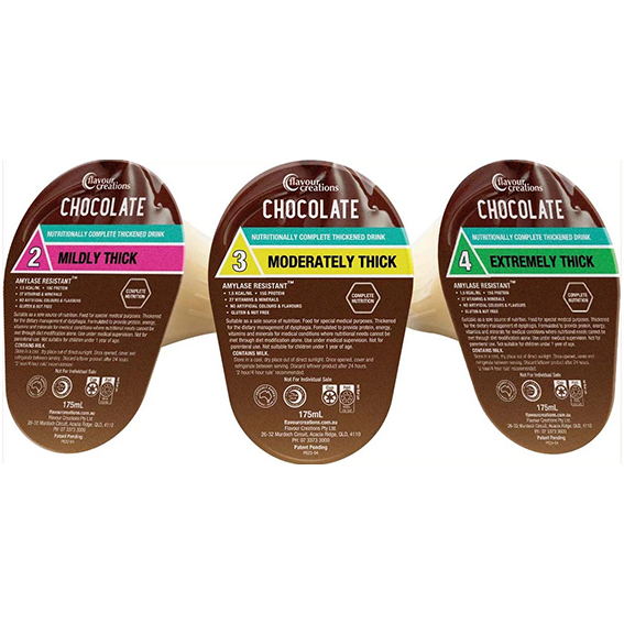 Flavour Creations NC Chocolate 3 Moderately Thick 175ml Dysphagia RTD - Ctn 24