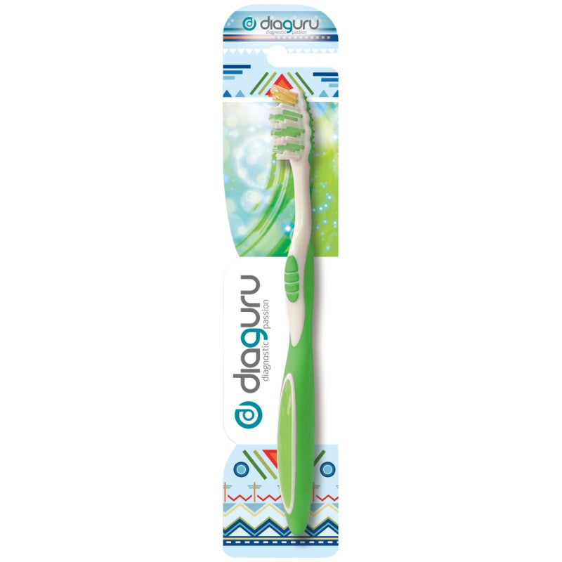 Diaguru Soft Tooth Brush Green / Spring - Box 12