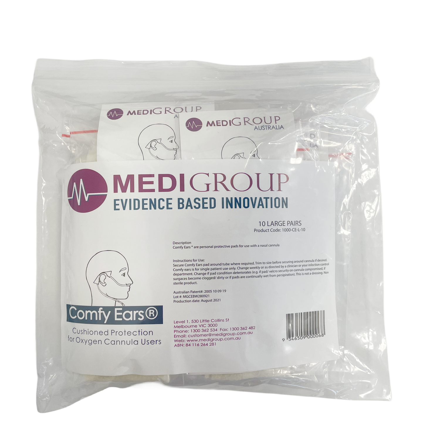 Comfy Ears Nasal Cannula Padding - Pkt 10