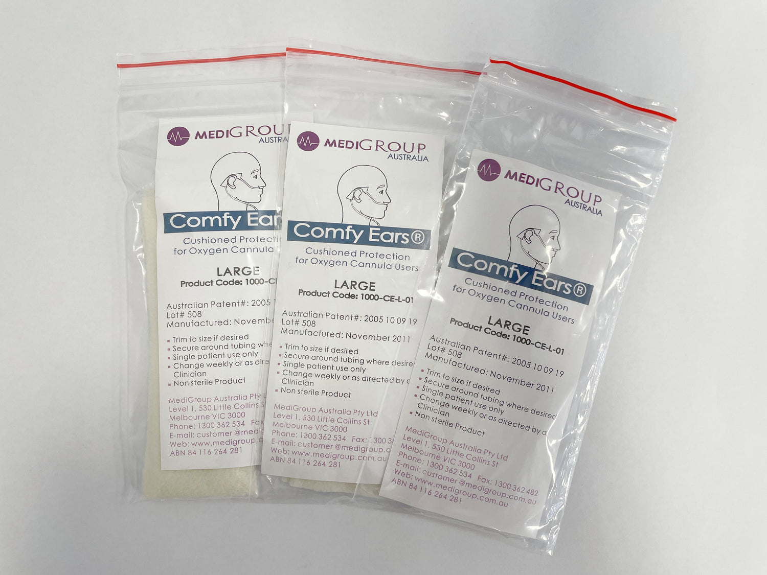 Comfy Ears Nasal Cannula Padding - Pkt 10