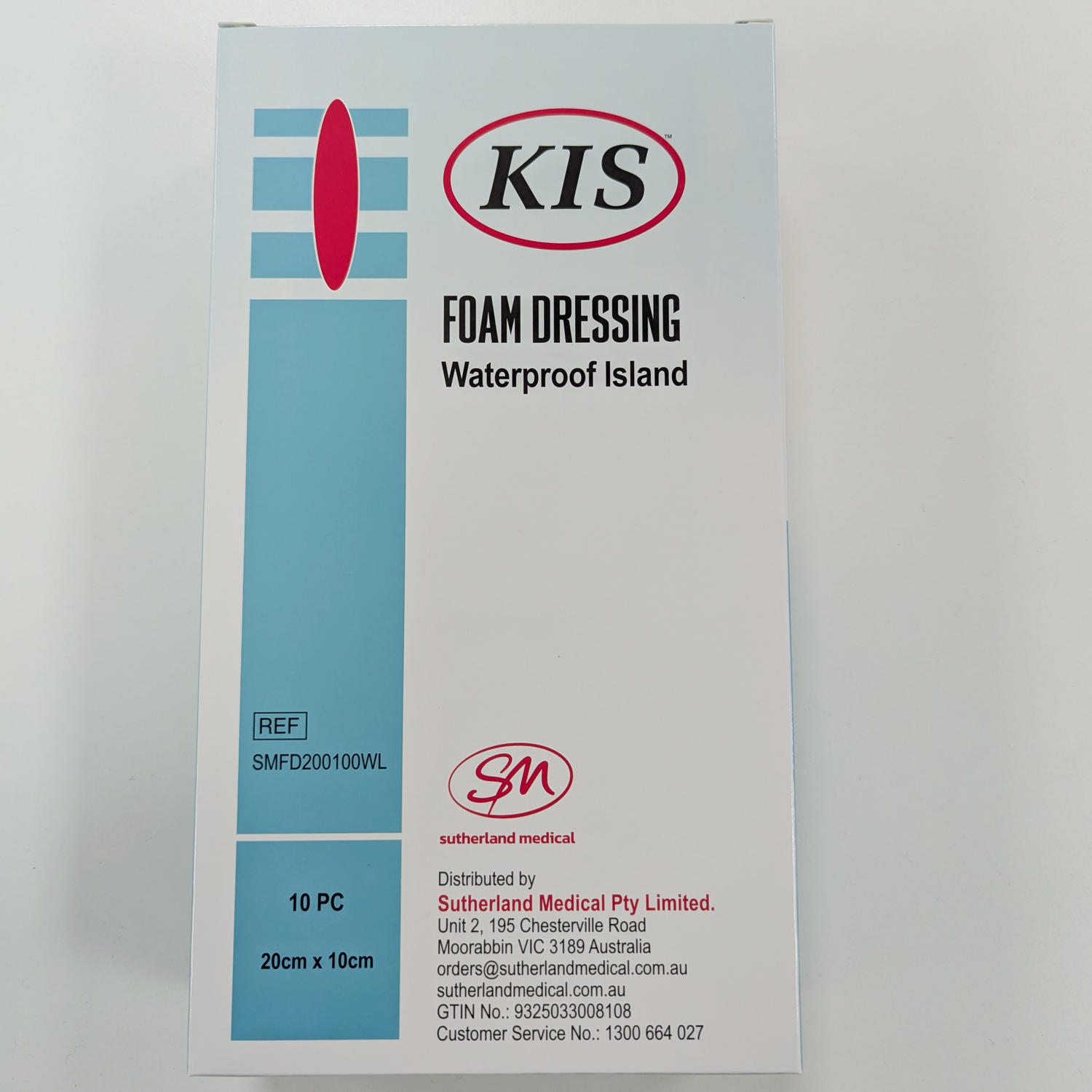 KIS Foam Waterproof Island 20x10cm - Box 10