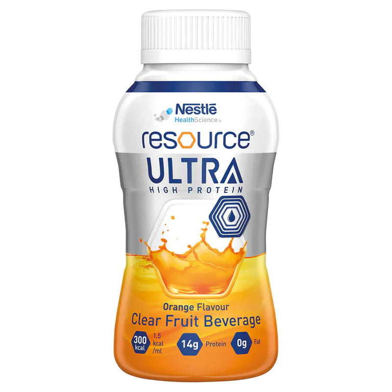 Resource Ultra Clear Fruit Orange 200mL - Ctn 24