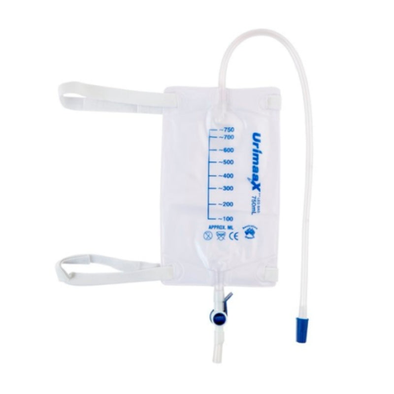 Urimaax Drainage Leg Bag 750ml 50cm Tube Sterile - Each
