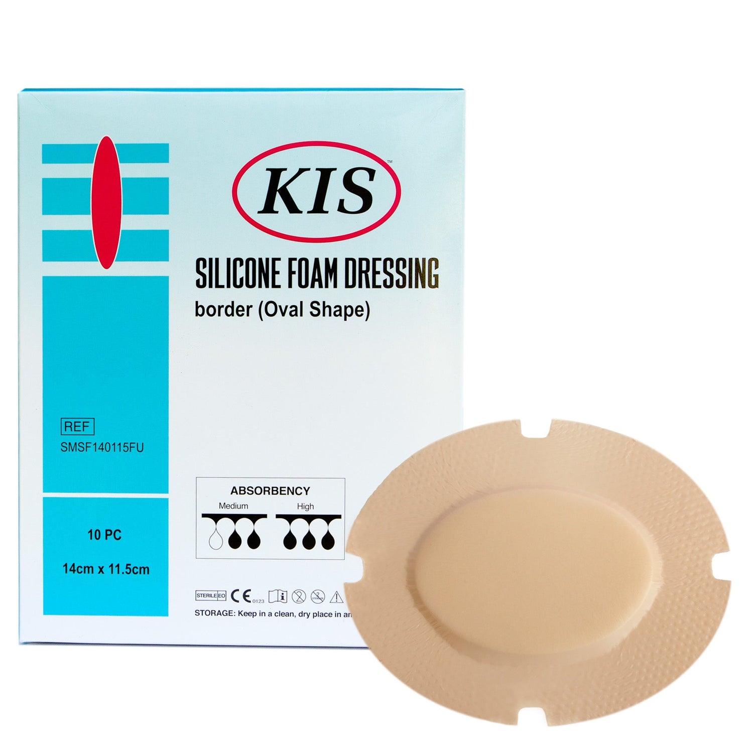 KIS Silicone Foam Border 14 cm x 11.5 Oval Shape - Box 10