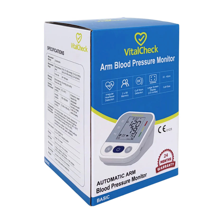 VitalCheck Arm Blood Pressure Monitor