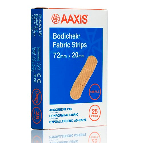 Bodichek Band-Aid Fabric Strips 7.2x2cm - Box 25