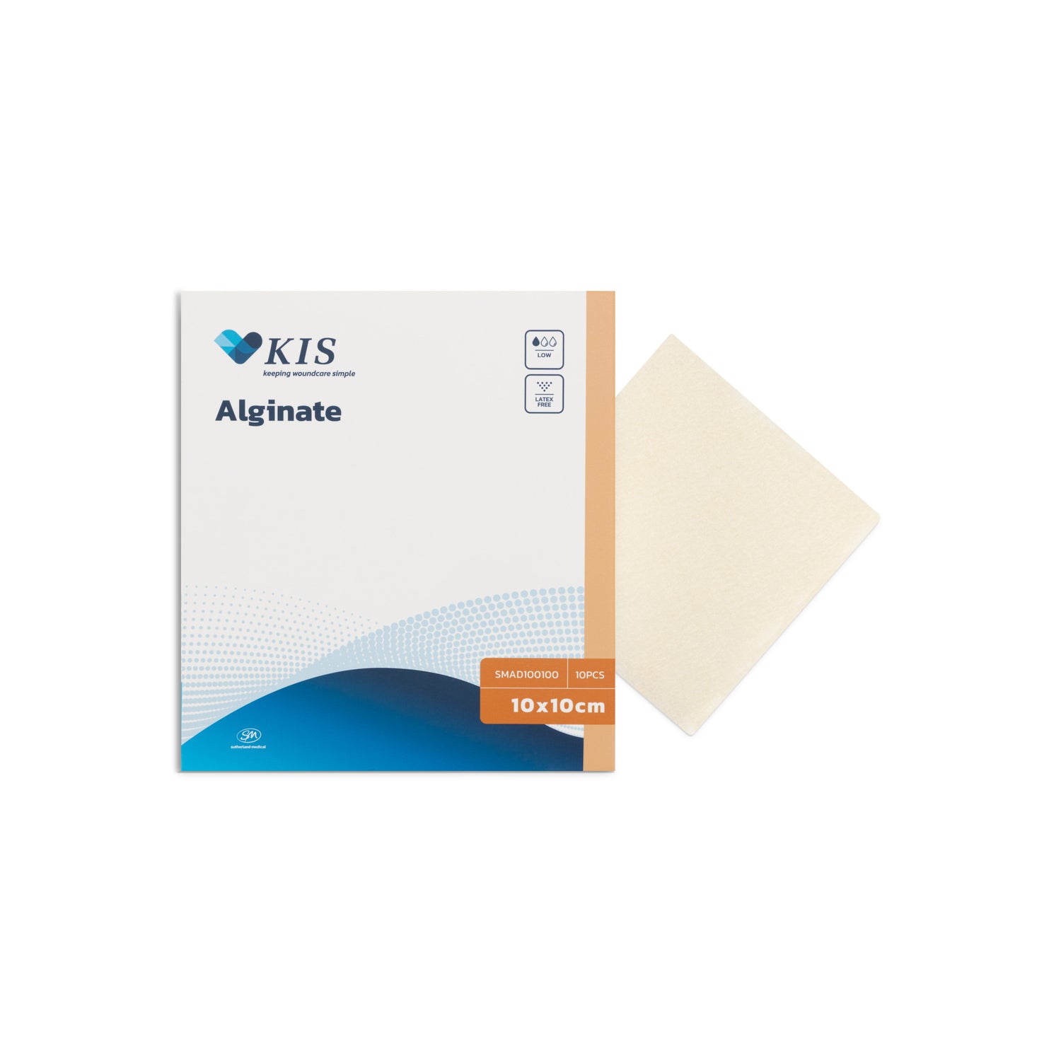 KIS Alginate 10 cm x 10 cm-Box 10