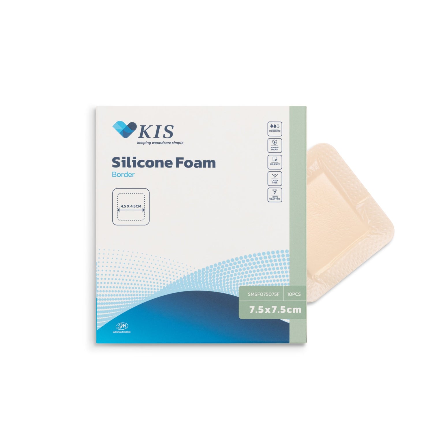 KIS Silicone Foam Border 7.5cm x 7.5cm - Box 10