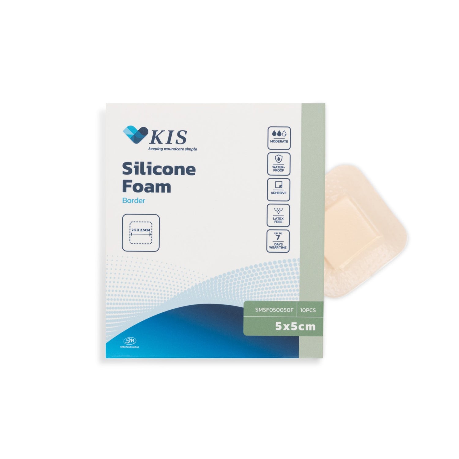 KIS Silicone Foam Border 5cm x 5cm-Box 10