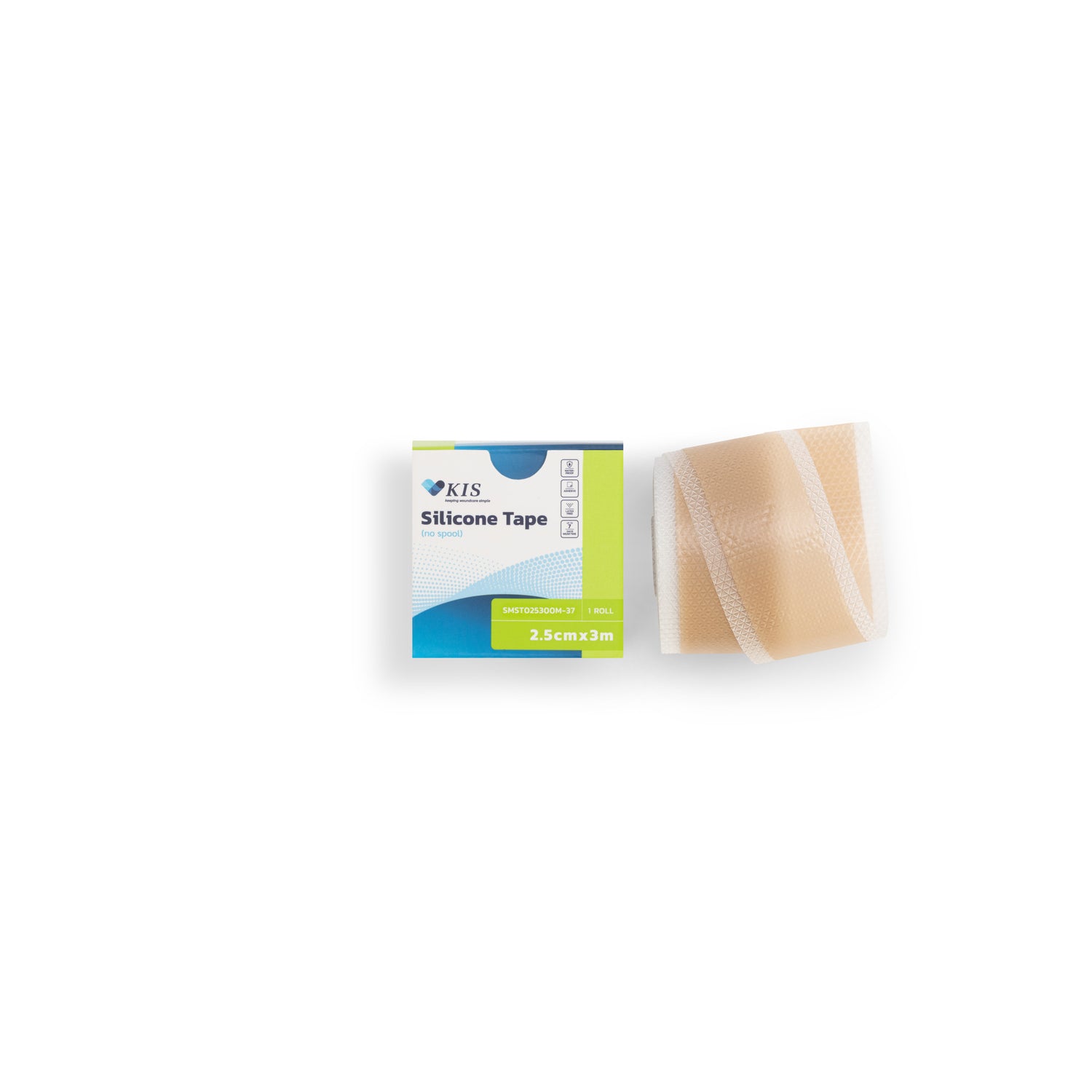 KIS Silicone Tape(no spool) 2.5cm X 3m-Box 6