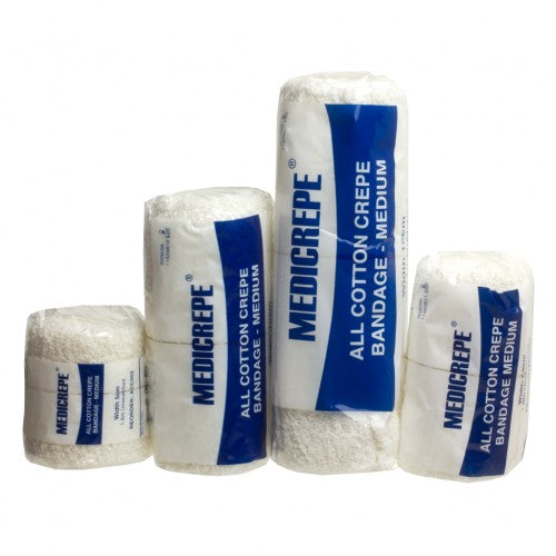 MEDICREPE Cotton Crepe Bandage 15cm x 1.6m Unstretched (Medium) - 12 rolls