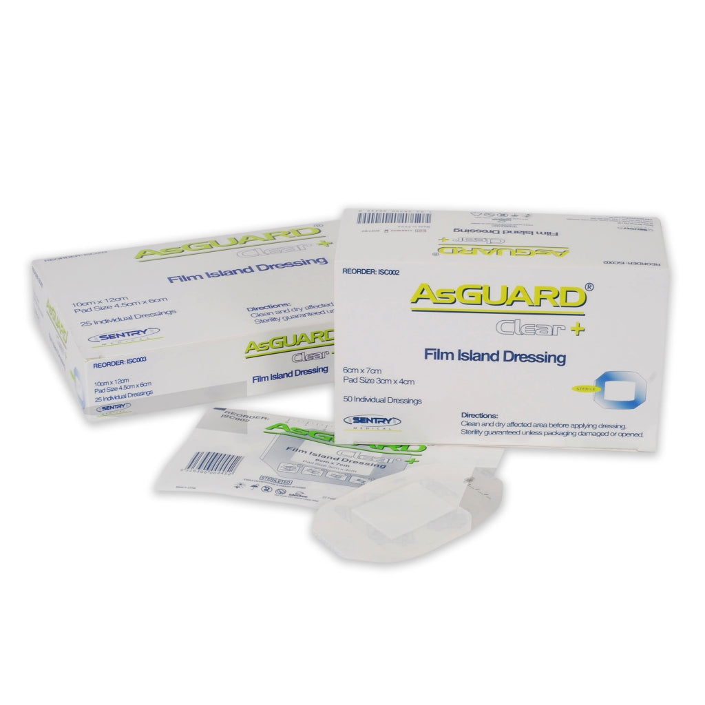 AsGUARD Clear + Film Island Dressing 15x20cm - Box 25