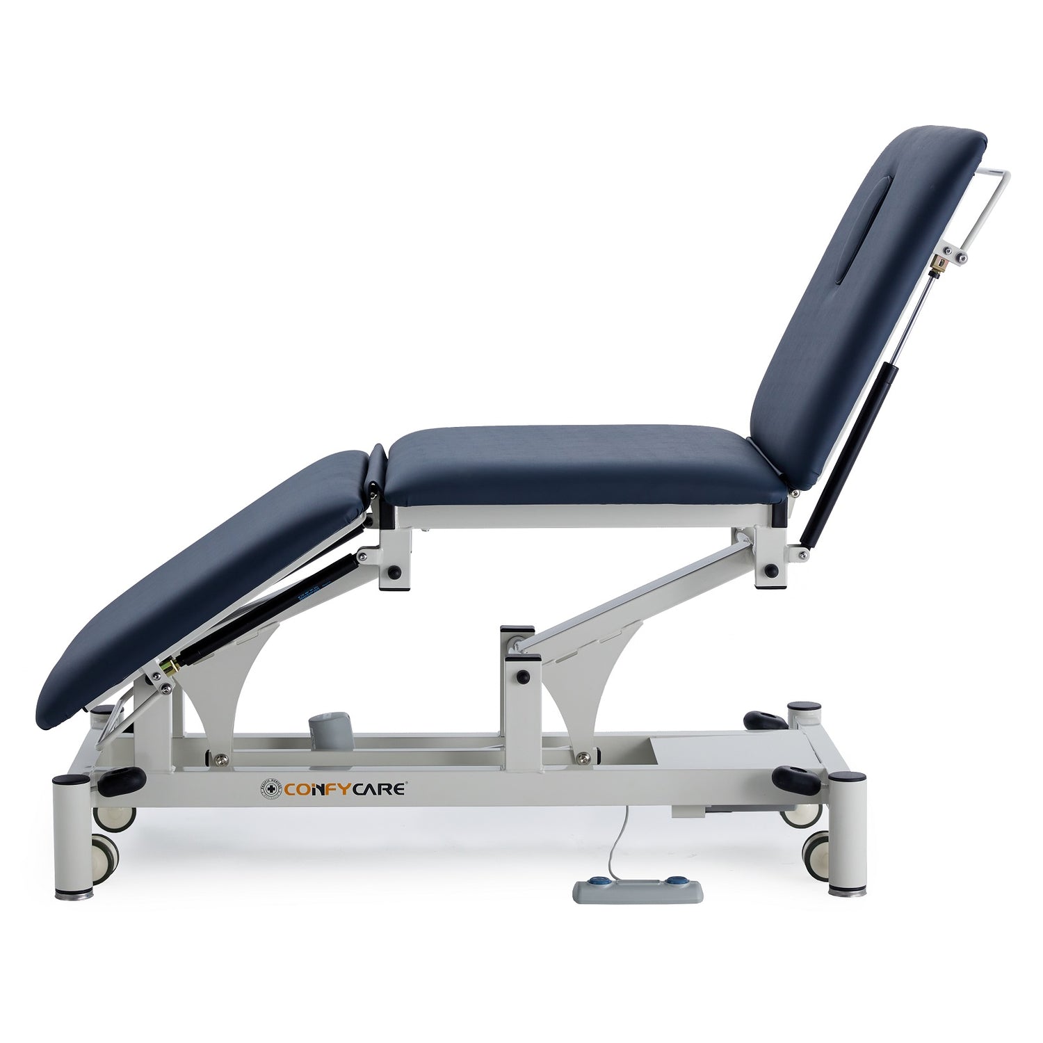 Three Section Exam Couch Hi Lo Electric Navy Blue
