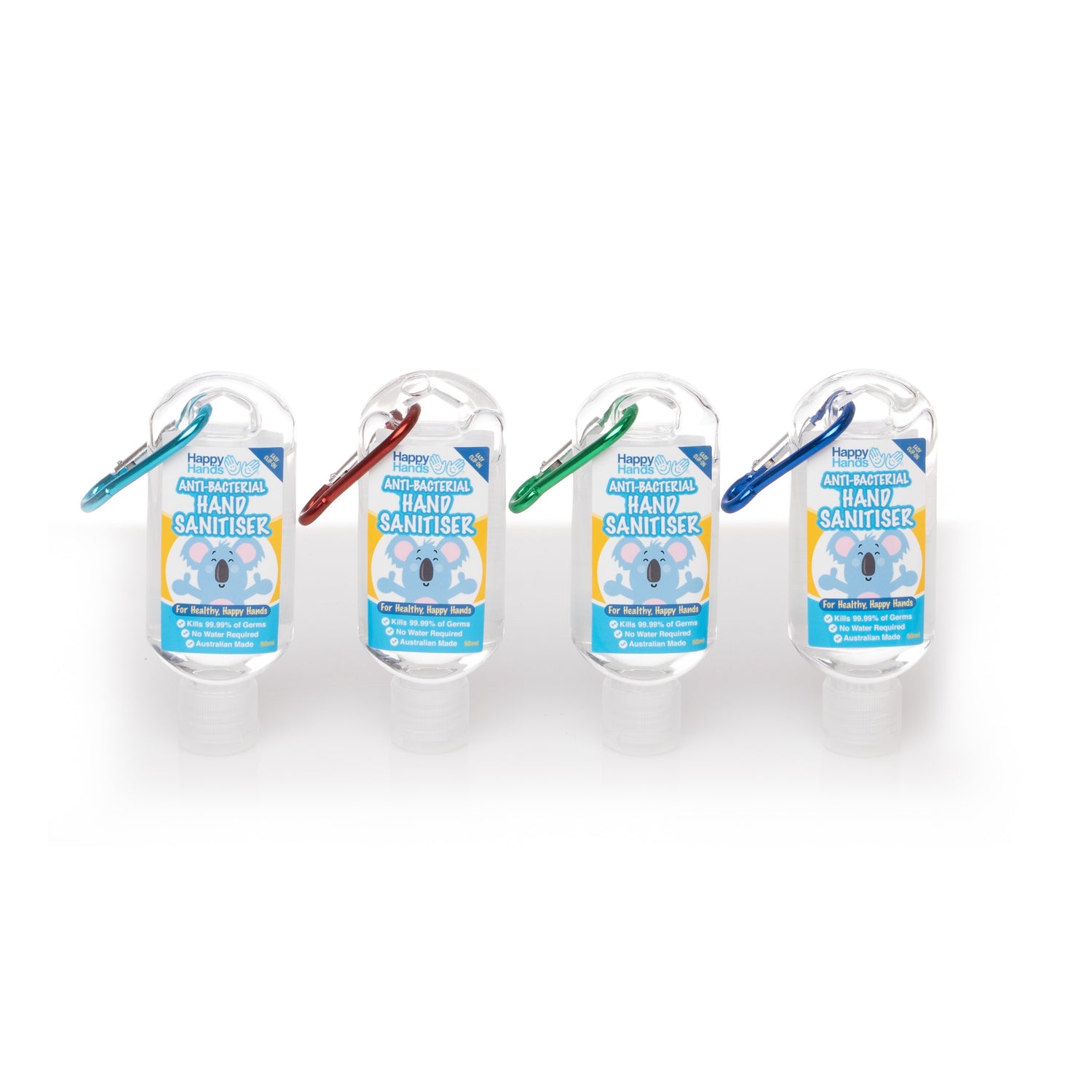 Happy Hands Clip-on Sanitiser 70% Alc 50ml - Each
