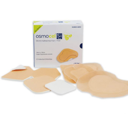 Osmocel Si Silicone Foam - Bordered 5x12.5cm - Box 5