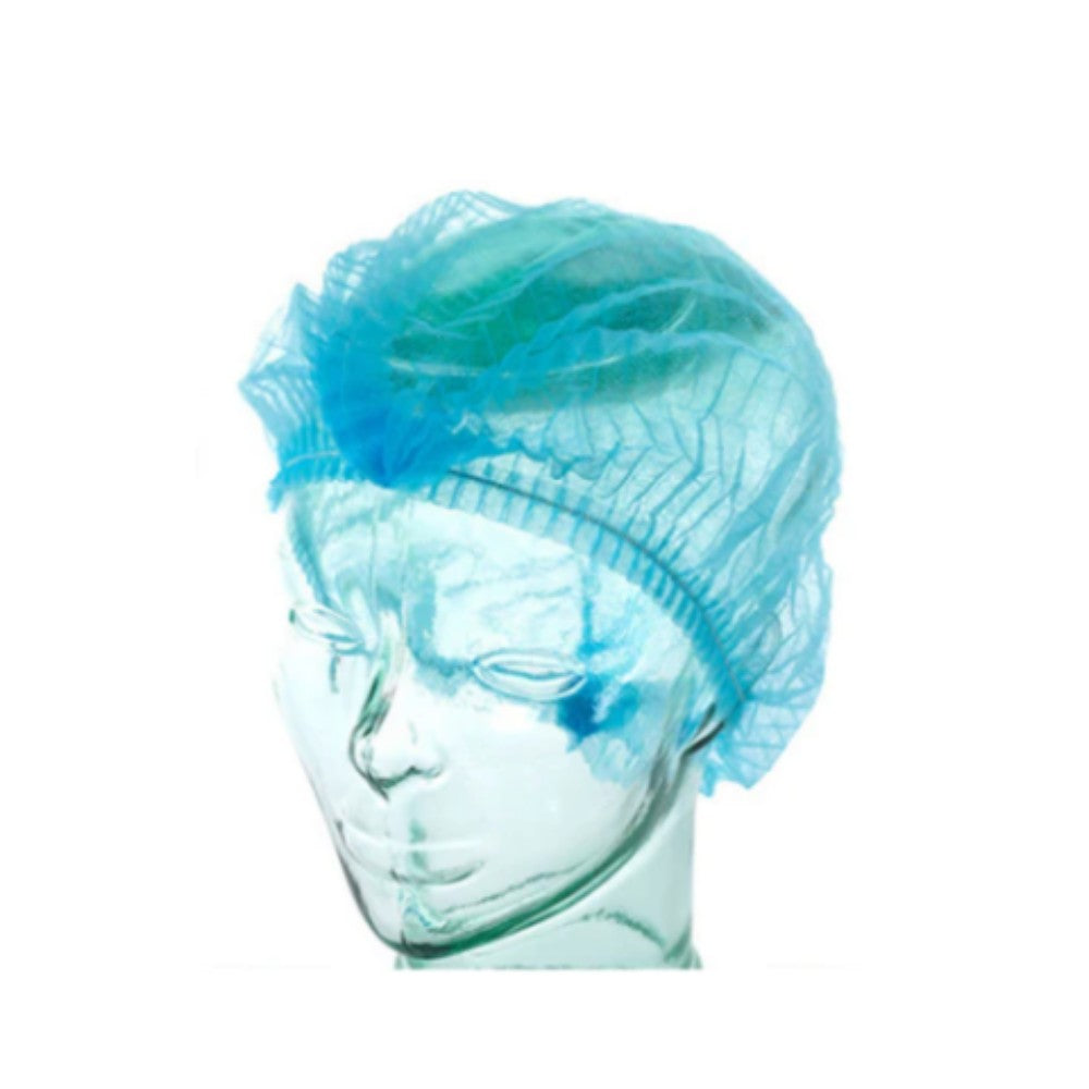 Medi Crimped PP Cap Blue Hair Net 21" - Ctn 1000