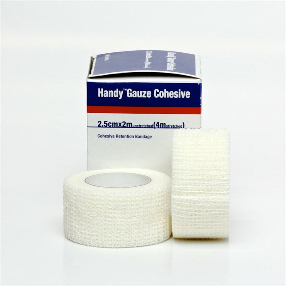 Handygauze Cohesive Bandage 2.5cmx4m Stretched- Box 2